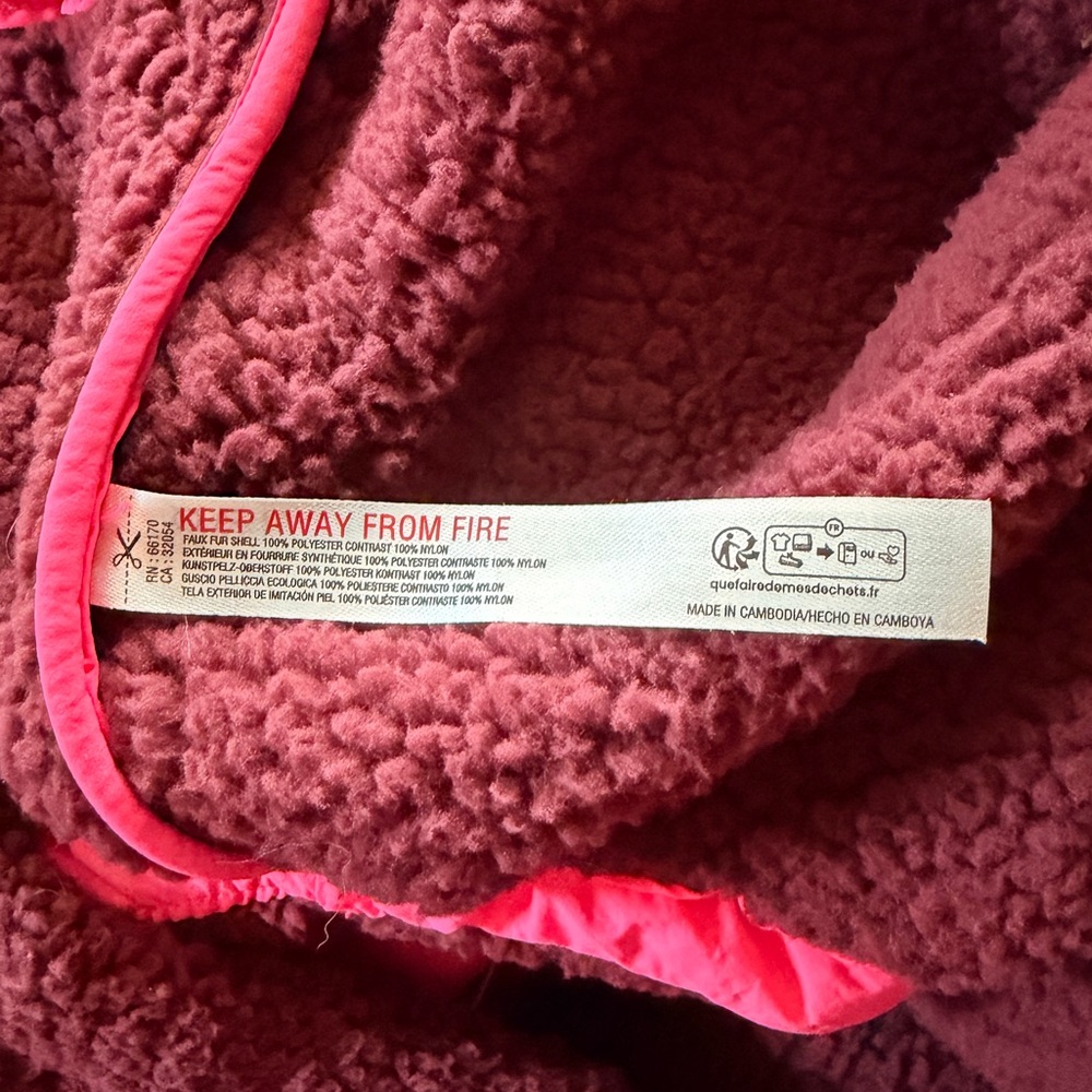 Free People Pink Fleece Journey Ahead Vest - Size S - Picture 9 of 10
